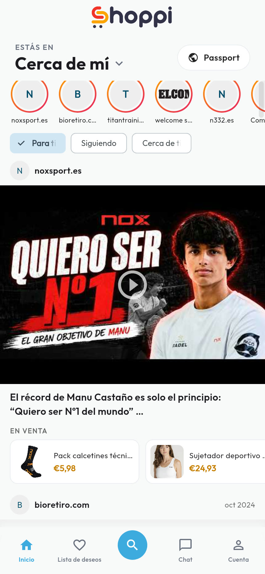 Aplicación Shoppi